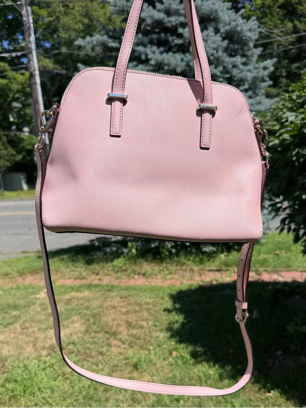 Kate Spade New York Pink Cedar Street Maise Satchel Crossbody GUC